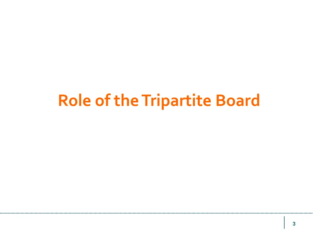 role of the tripartite board