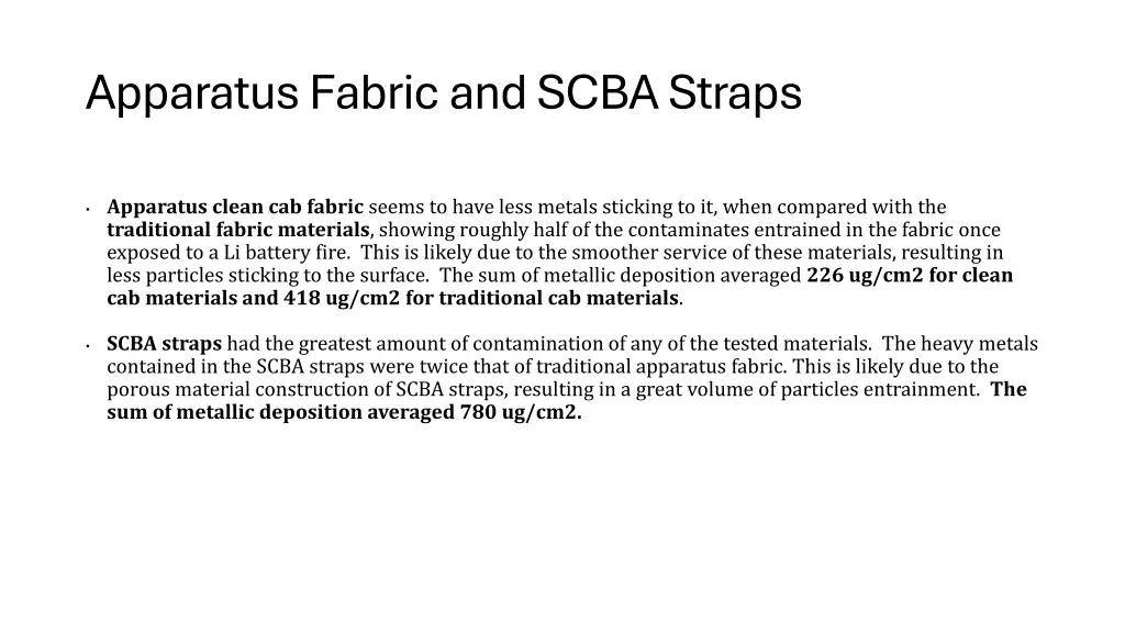 apparatus fabric and scba straps