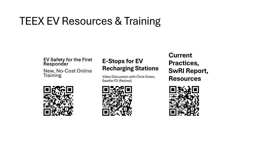 teex ev resources training