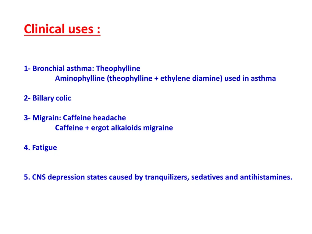 clinical uses 1