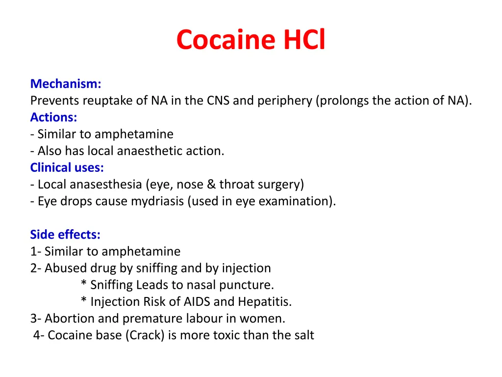 cocaine hcl