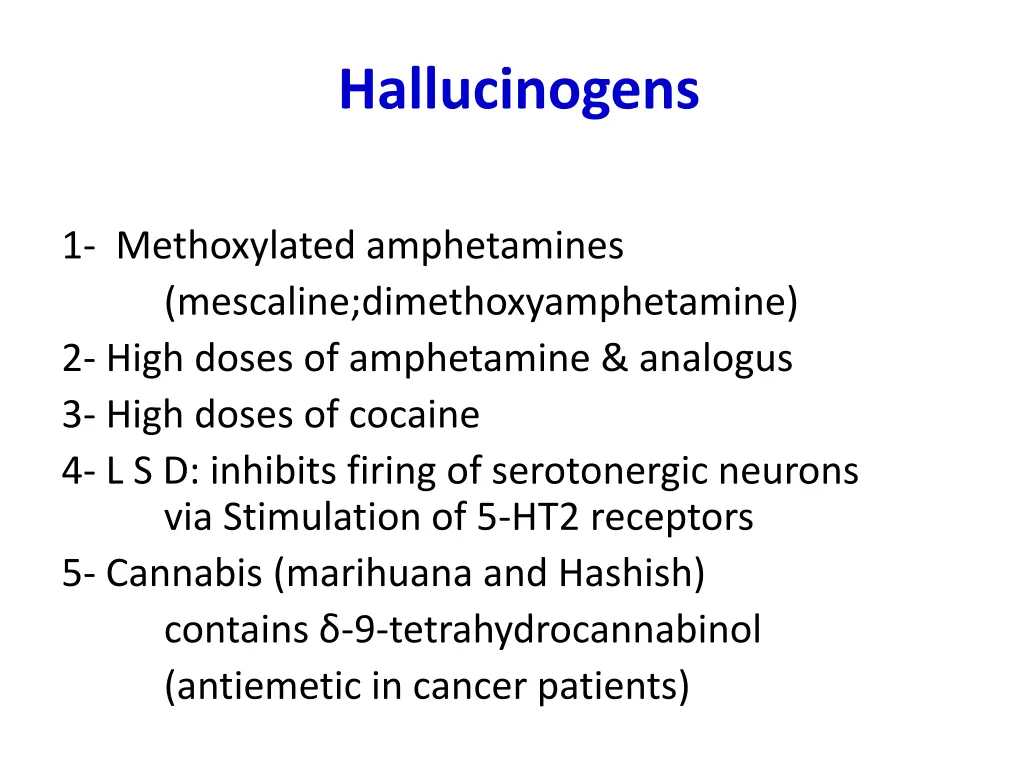 hallucinogens