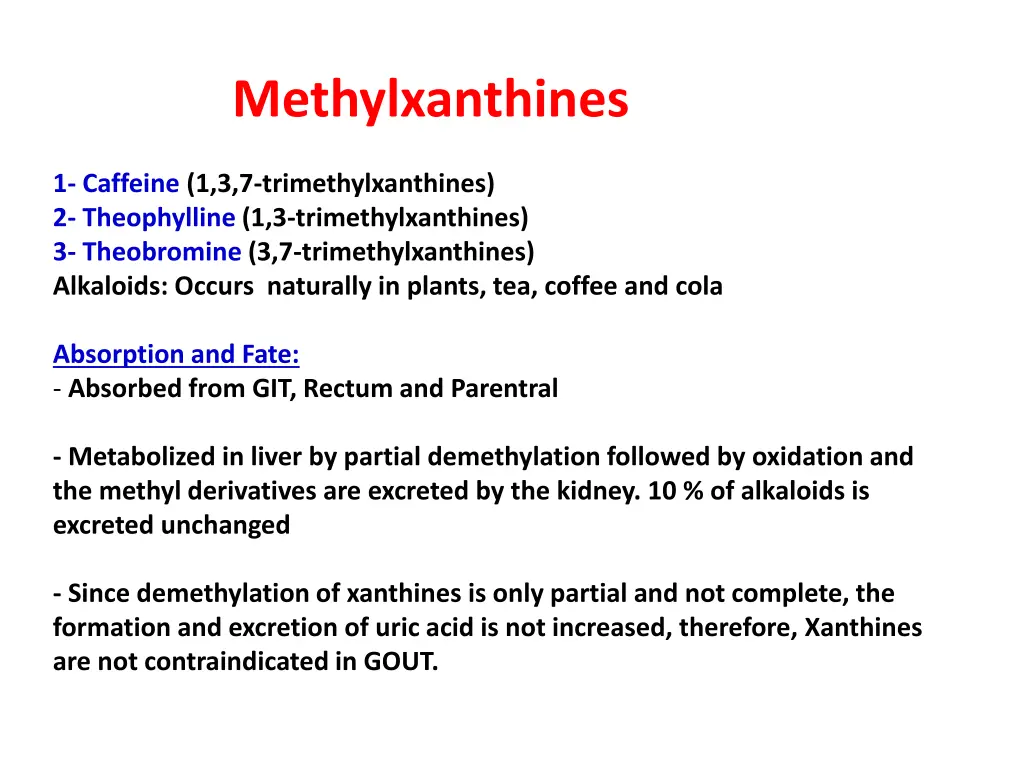 methylxanthines