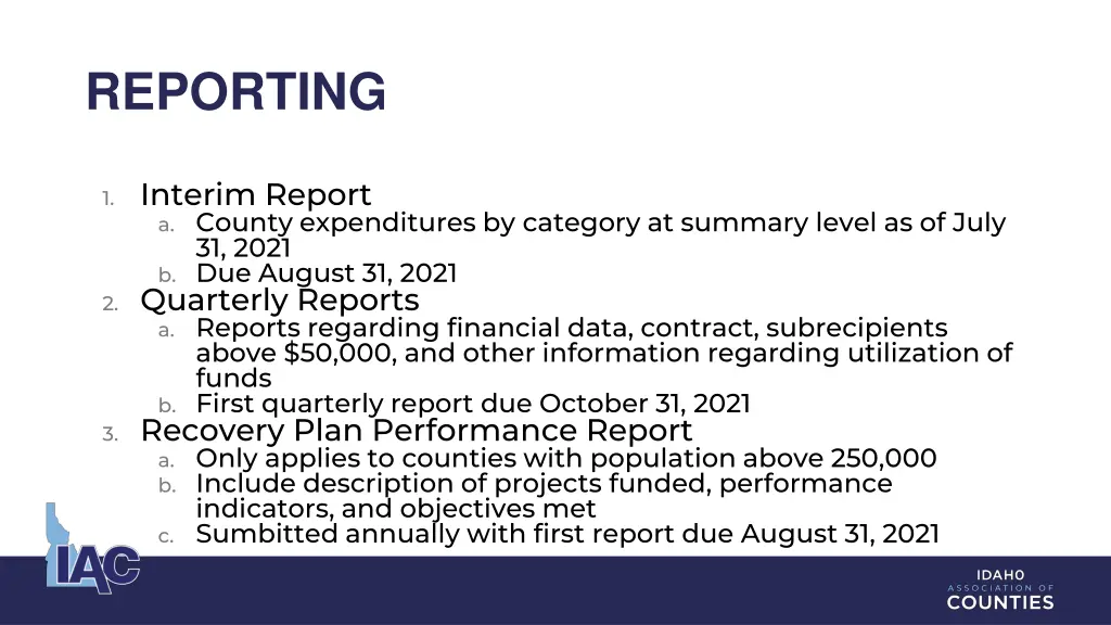 reporting
