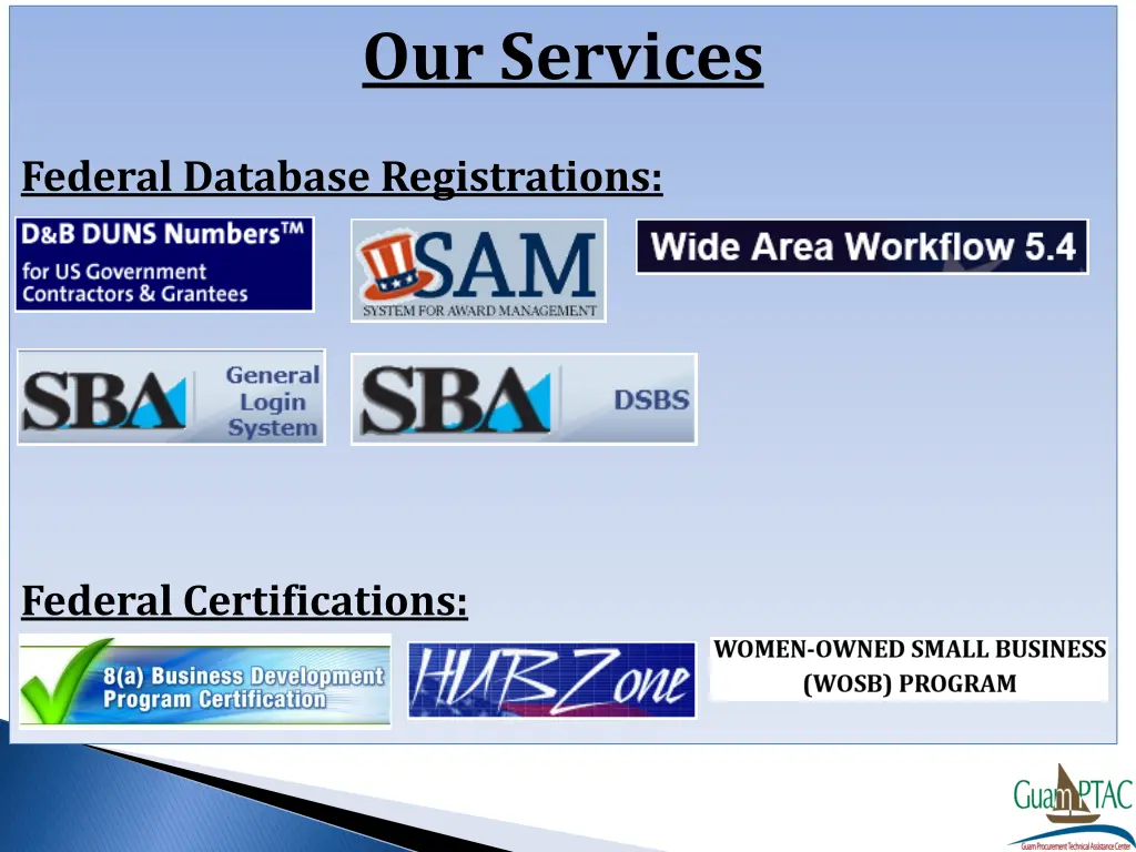 our services