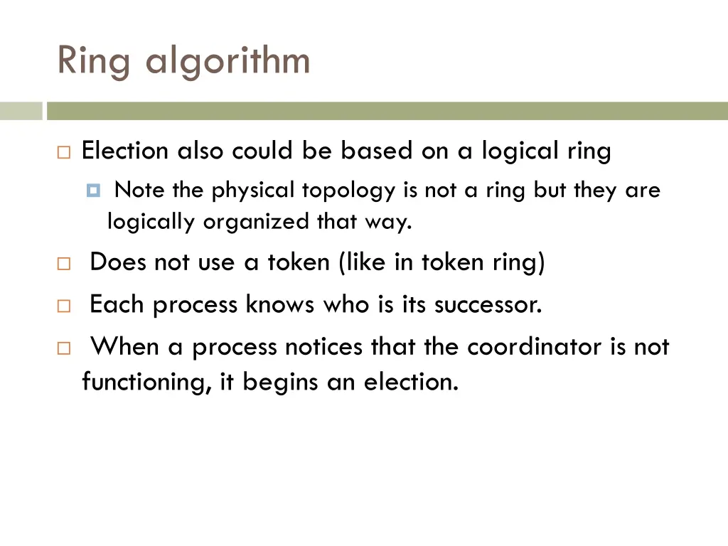 ring algorithm