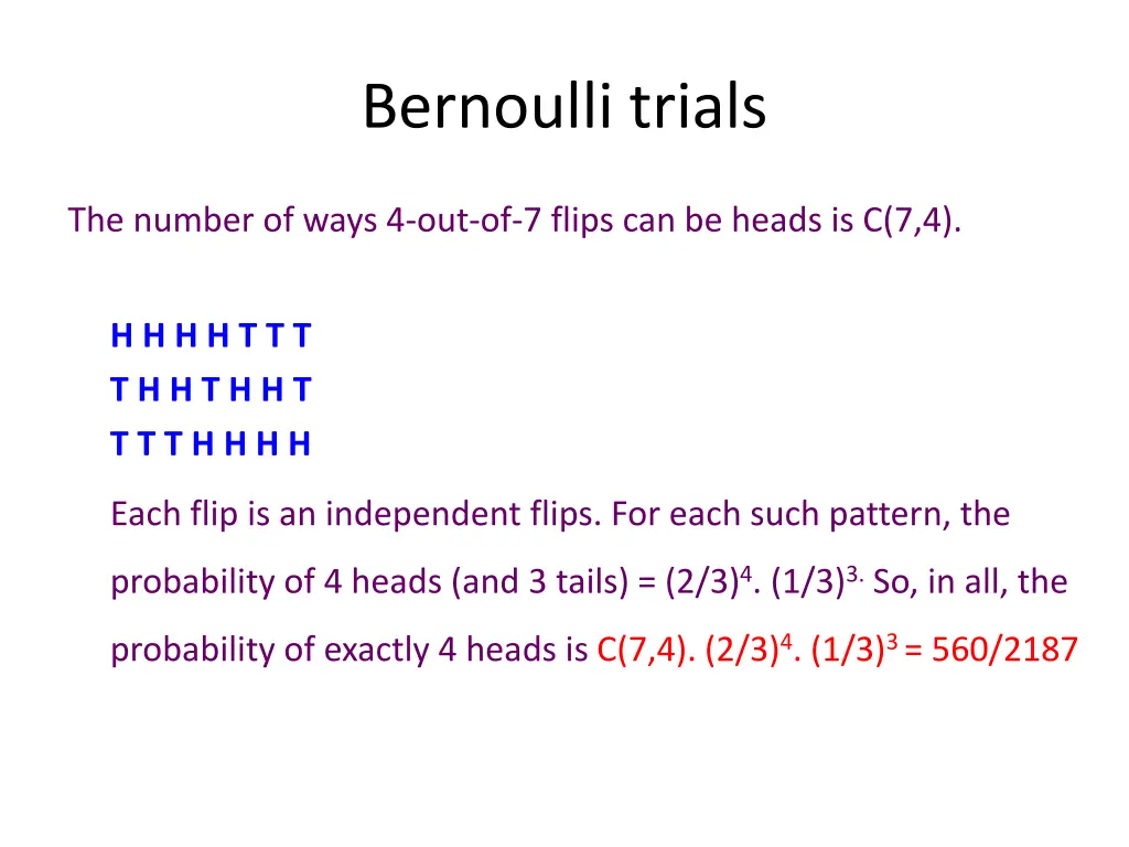 bernoulli trials 2