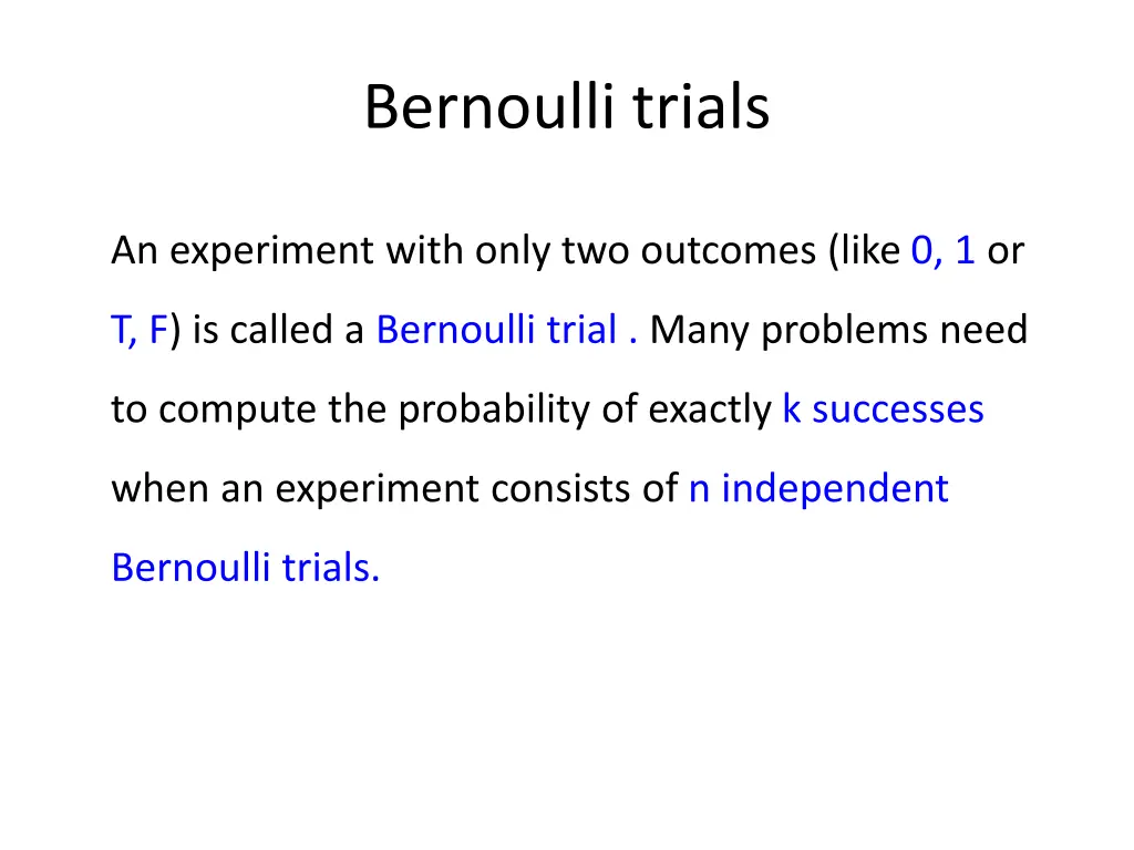 bernoulli trials