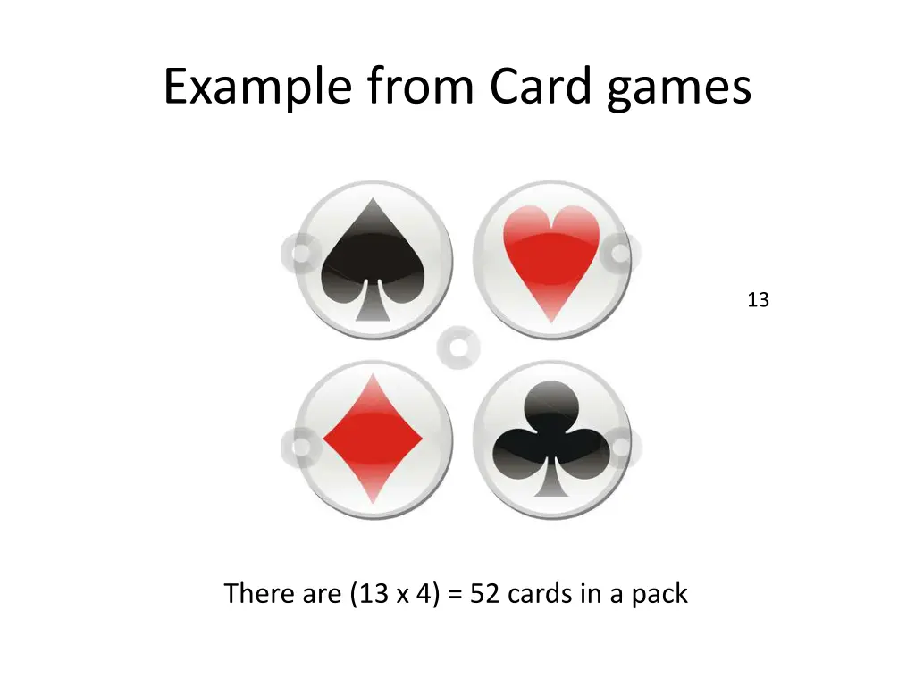 example from card games
