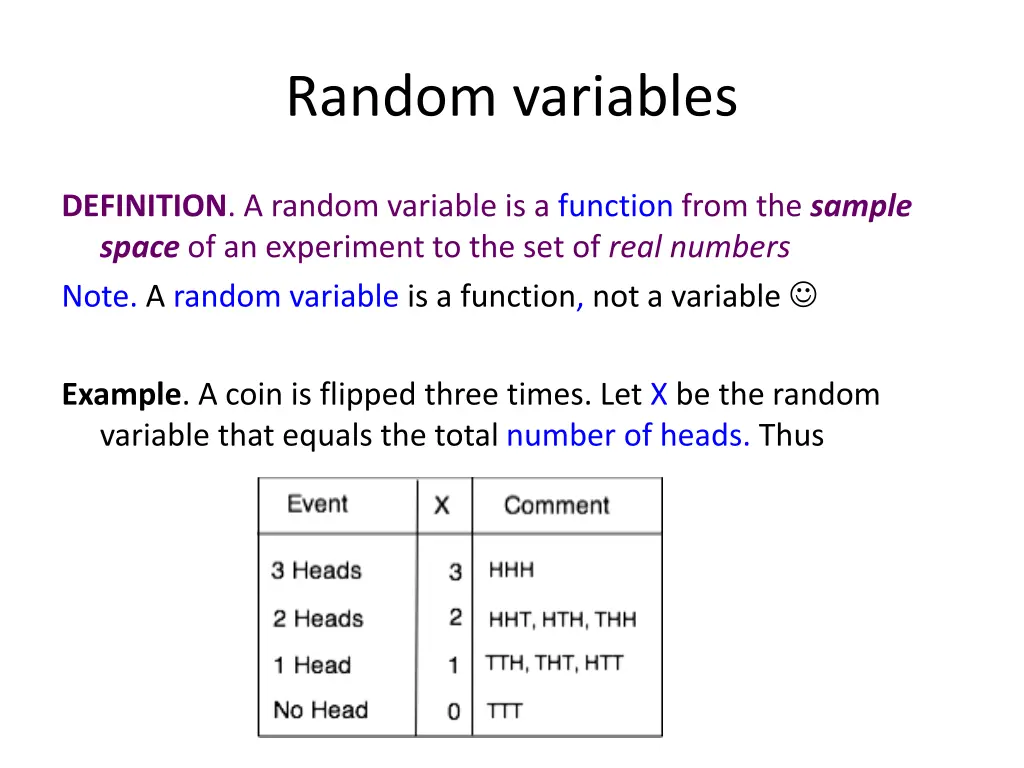 random variables