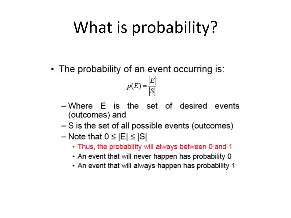 what is probability
