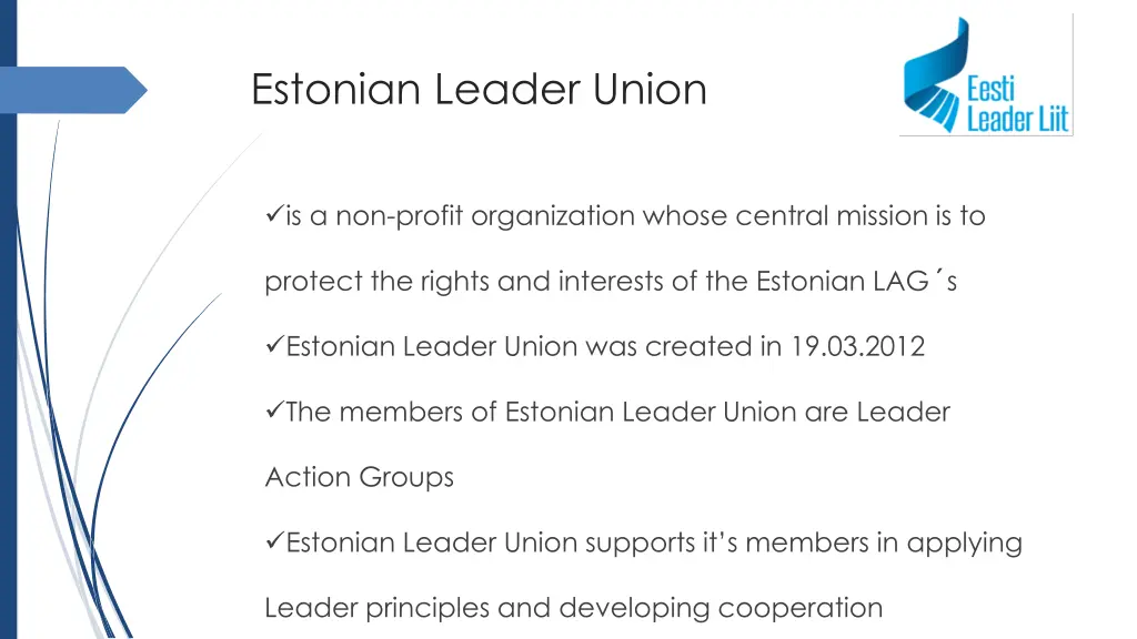 estonian leader union