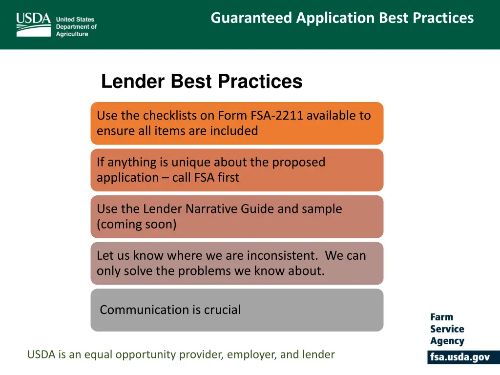 guaranteed application best practices 1