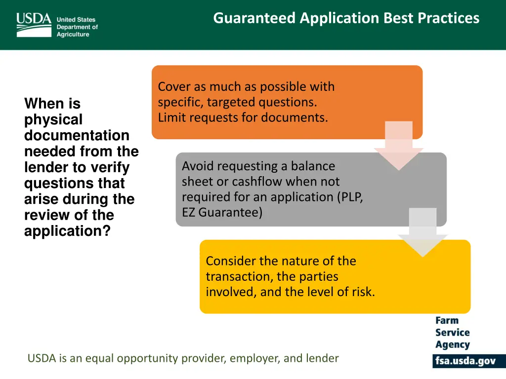 guaranteed application best practices 2
