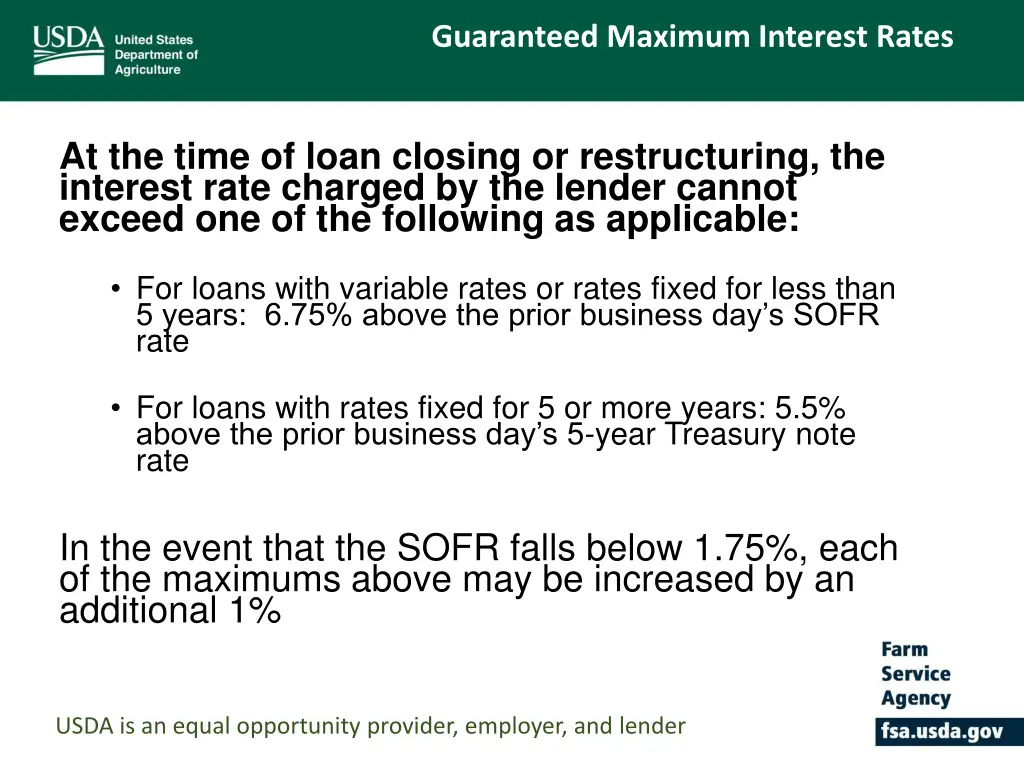 guaranteed maximum interest rates 1