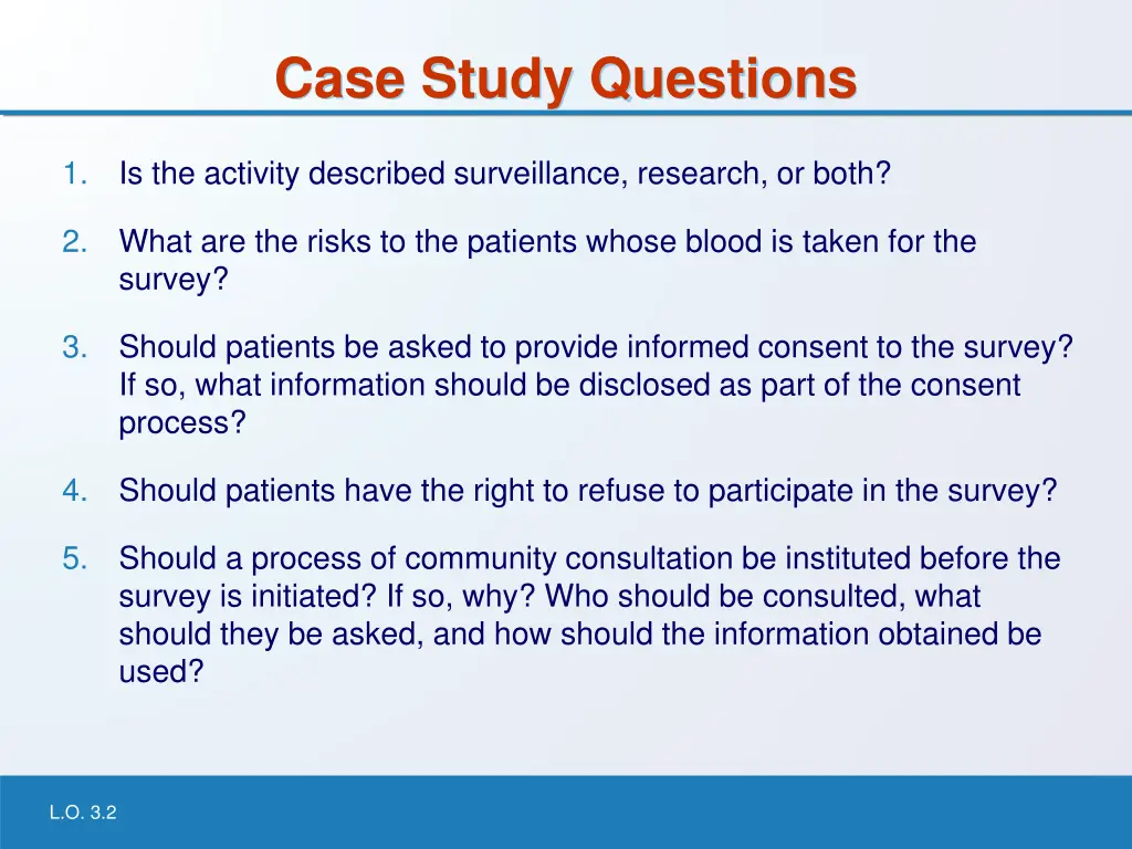 case study questions