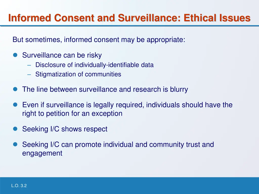 informed consent and surveillance ethical issues