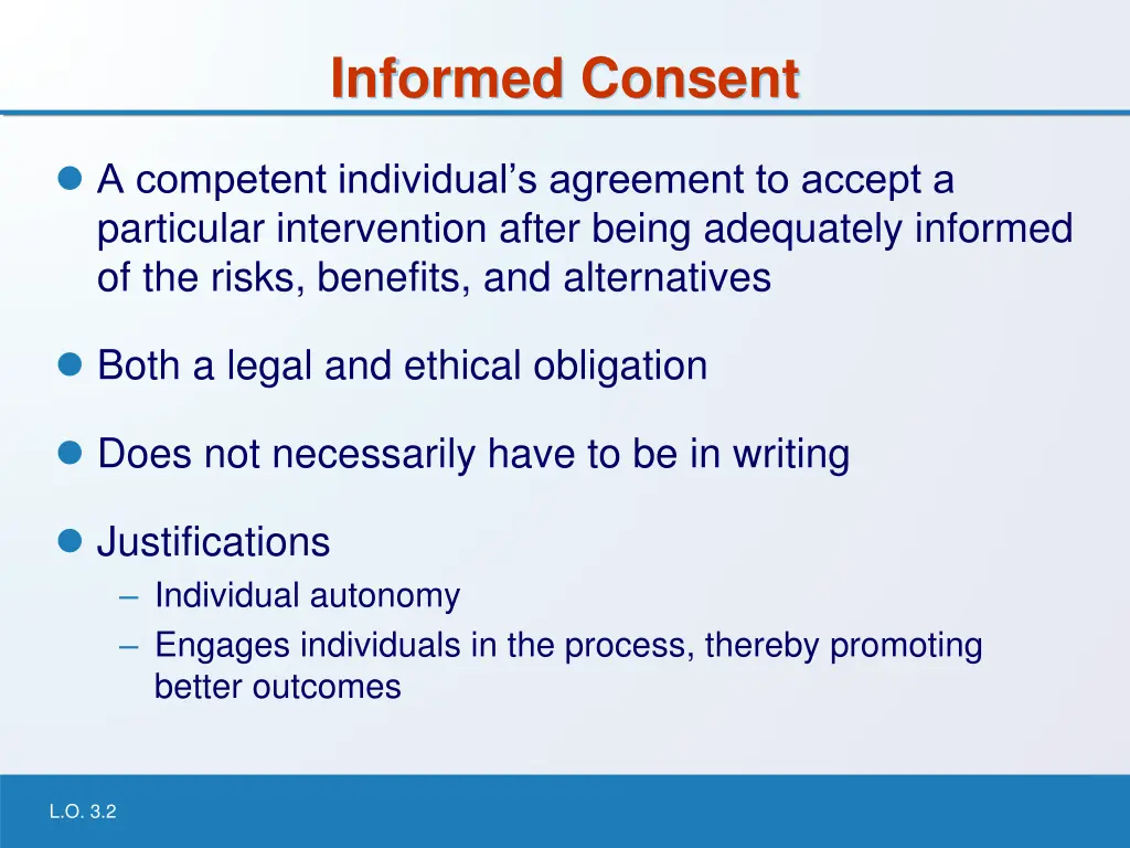 informed consent