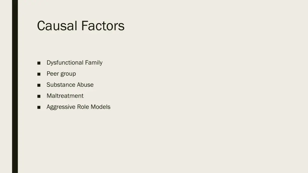 causal factors