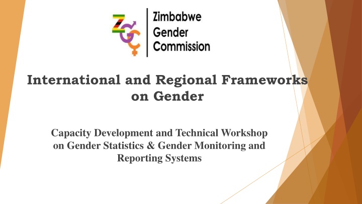 international and regional frameworks on gender