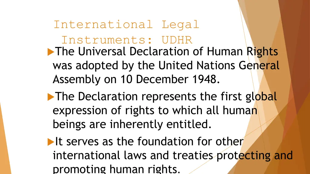 international legal instruments udhr
