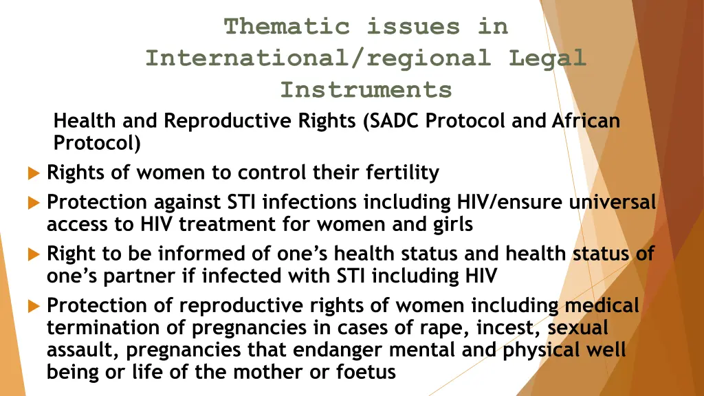 thematic issues in international regional legal 2