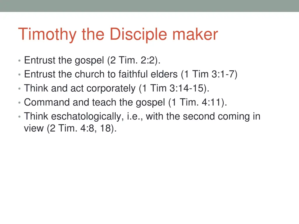timothy the disciple maker 1