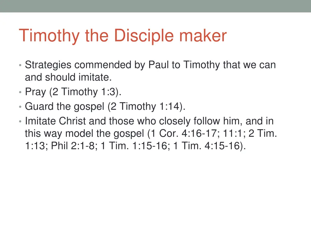 timothy the disciple maker