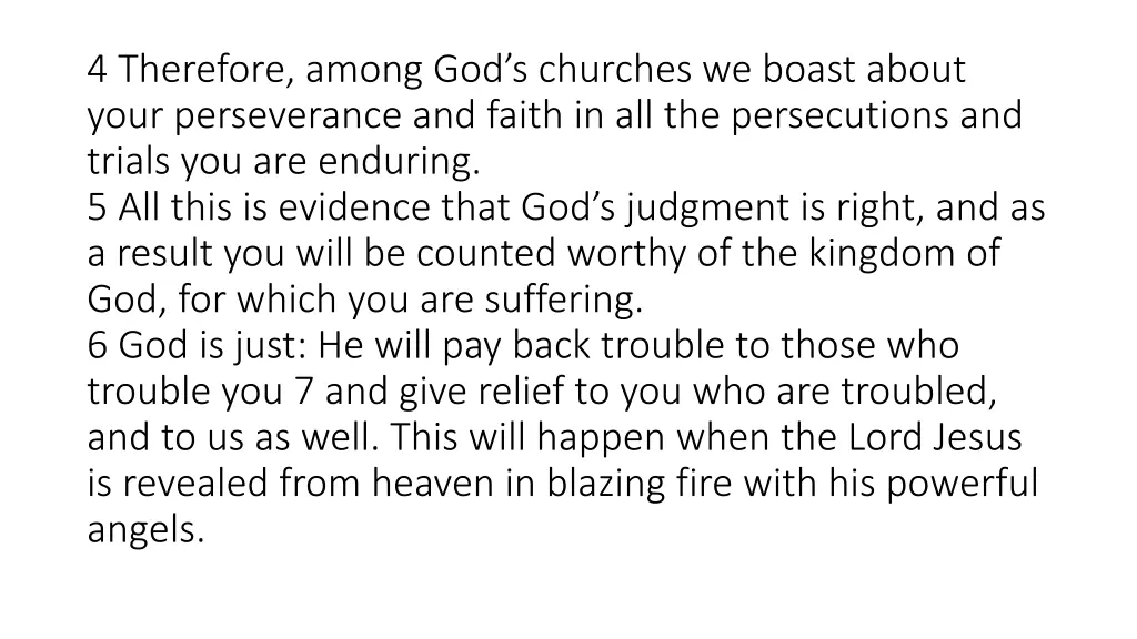 4 therefore among god s churches we boast about
