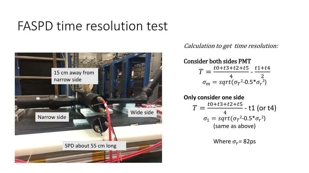 faspd time resolution test