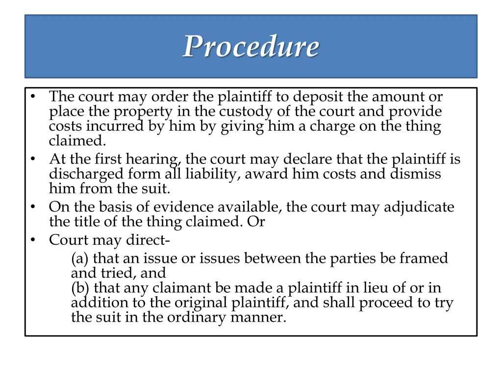 procedure