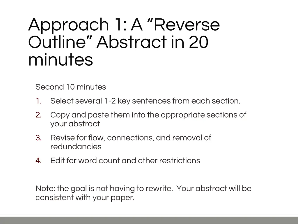 approach 1 a reverse outline abstract 1