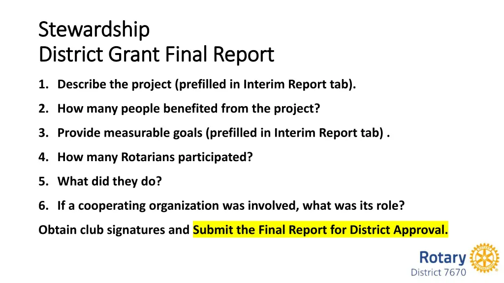 stewardship stewardship district grant final