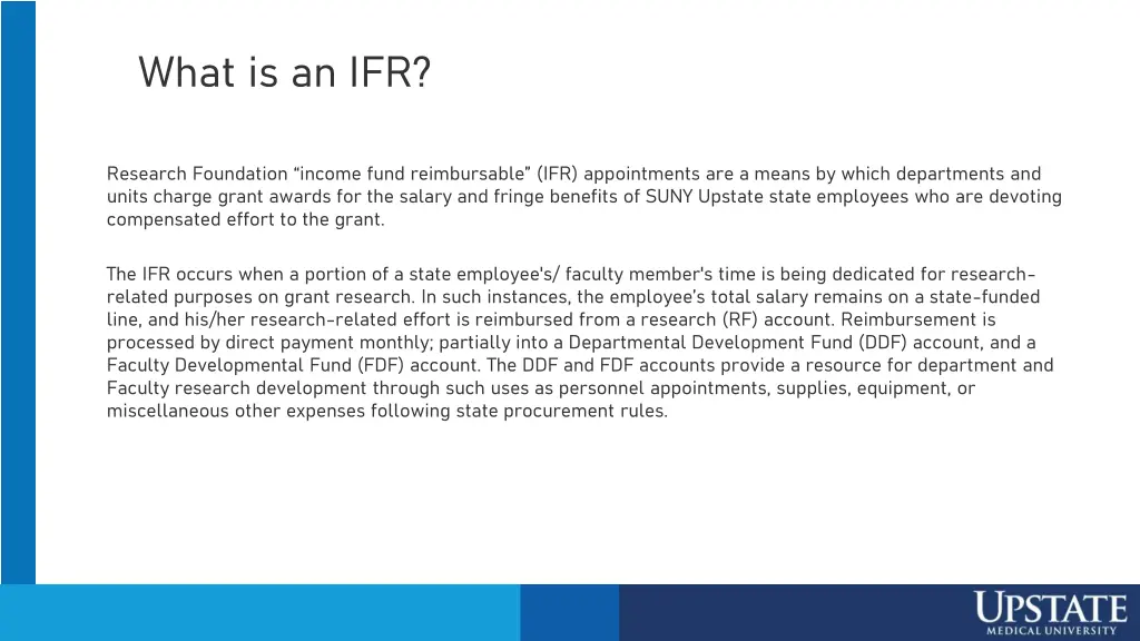 what is an ifr