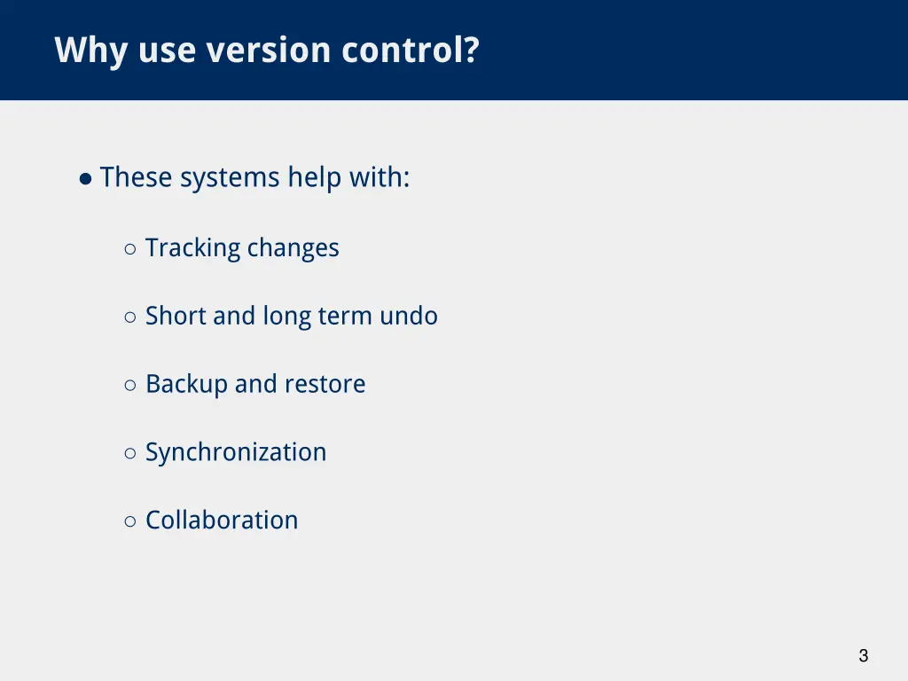 why use version control