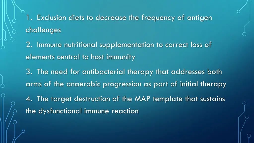1 exclusion diets to decrease the frequency