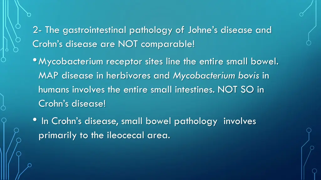 2 the gastrointestinal pathology of johne