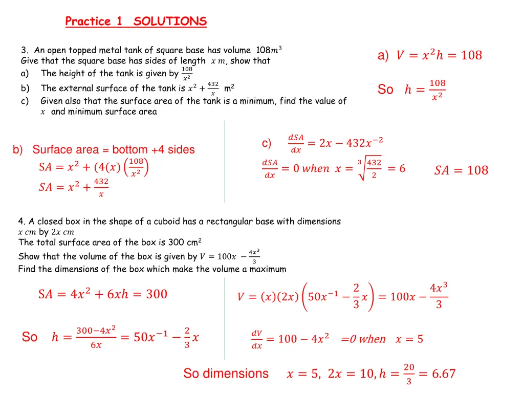 practice 1 solutions 1