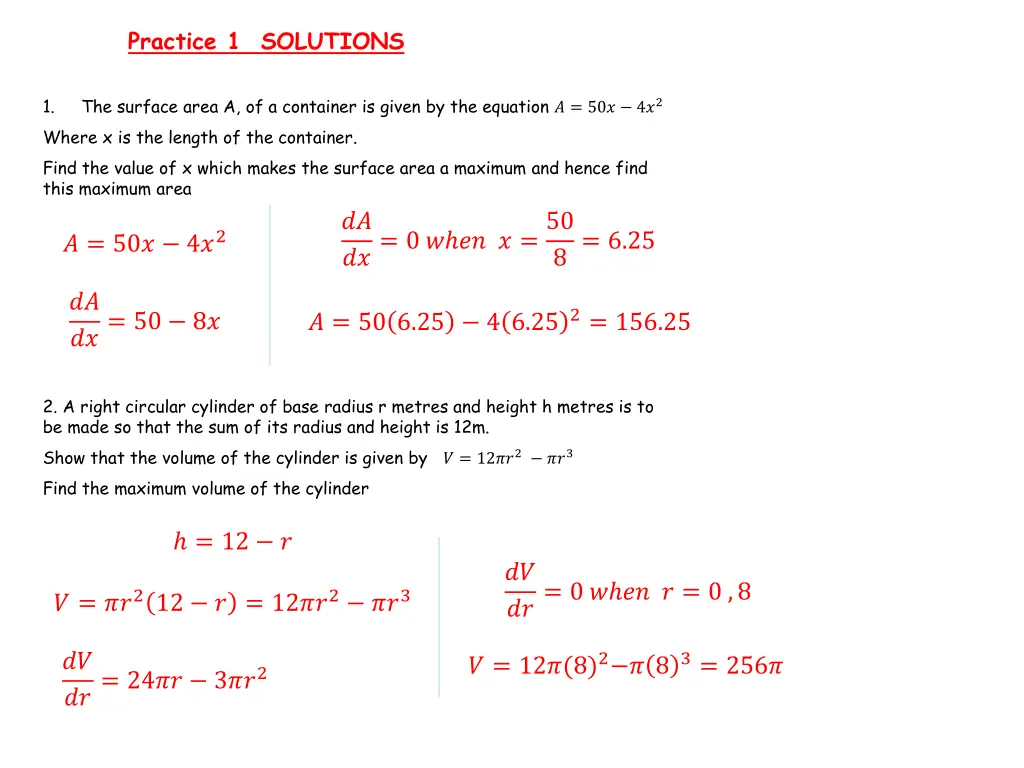 practice 1 solutions