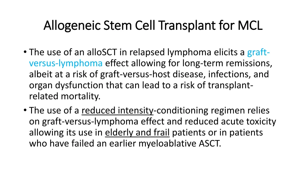 allogeneic stem cell transplant 1