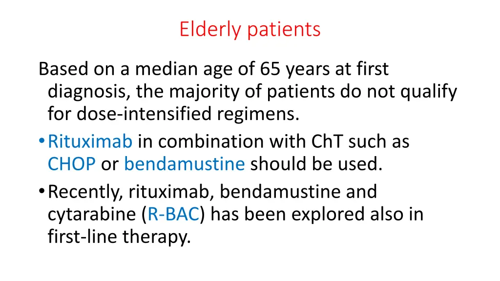 elderly patients