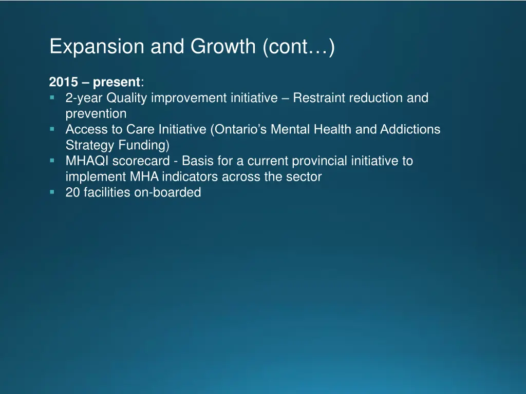 expansion and growth cont
