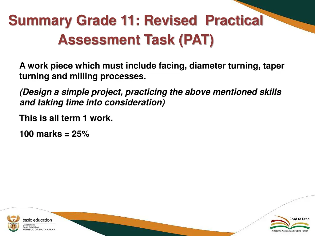 summary grade 11 revised practical assessment 1