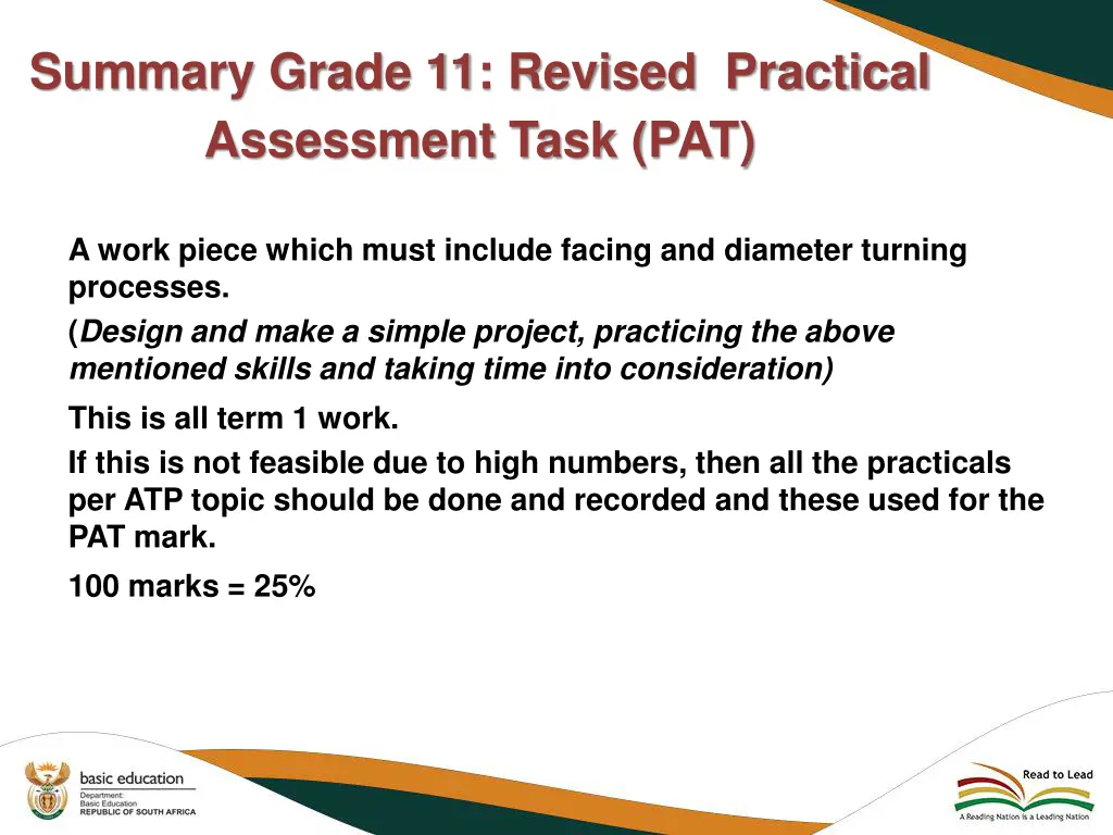 summary grade 11 revised practical assessment