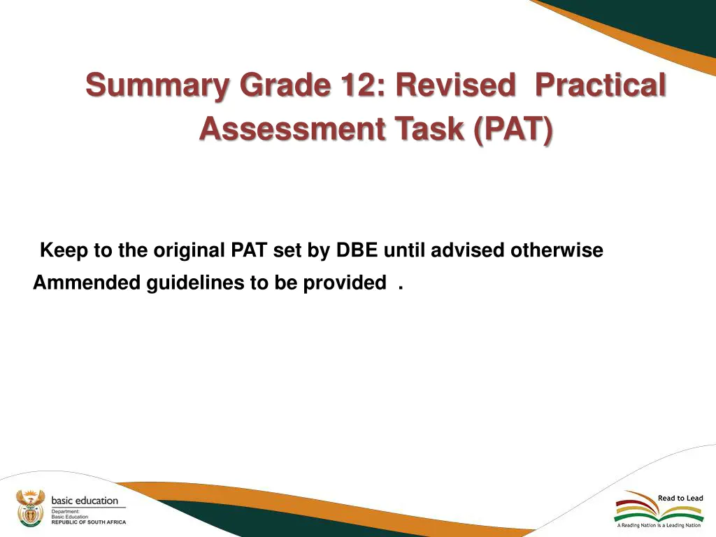 summary grade 12 revised practical assessment