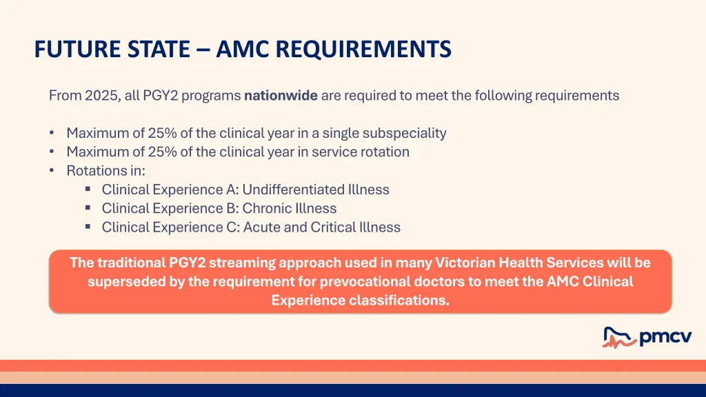 future state amc requirements