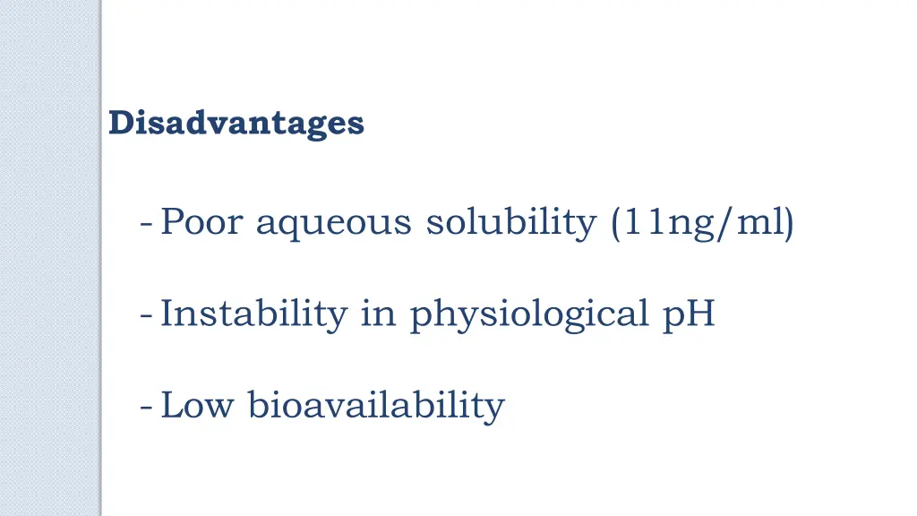 disadvantages