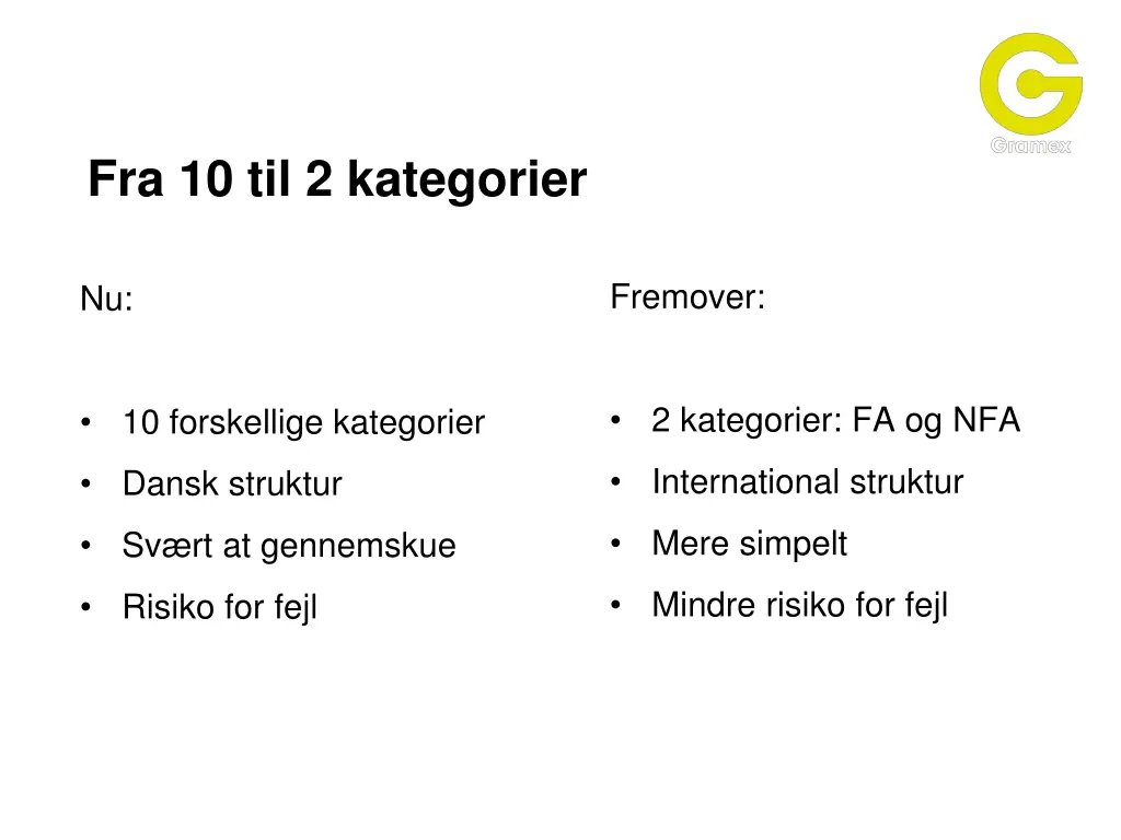 fra 10 til 2 kategorier 1