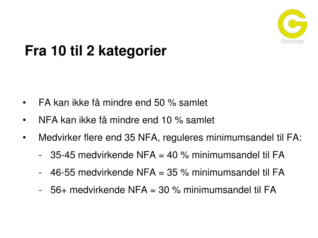 fra 10 til 2 kategorier 2