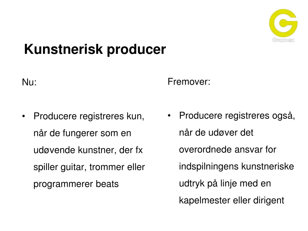 kunstnerisk producer 1